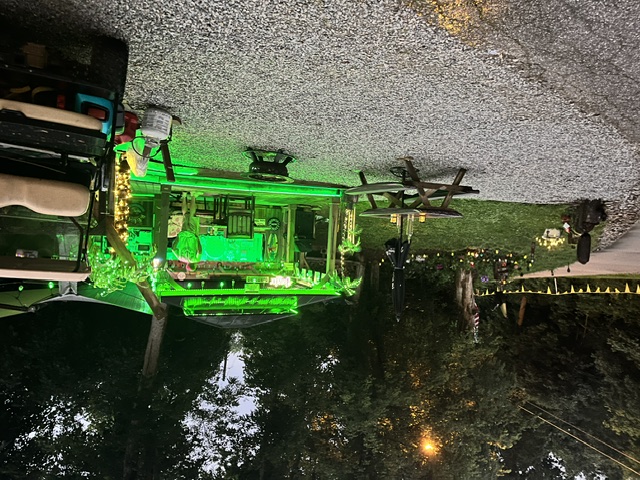 Relaxing at the green bar